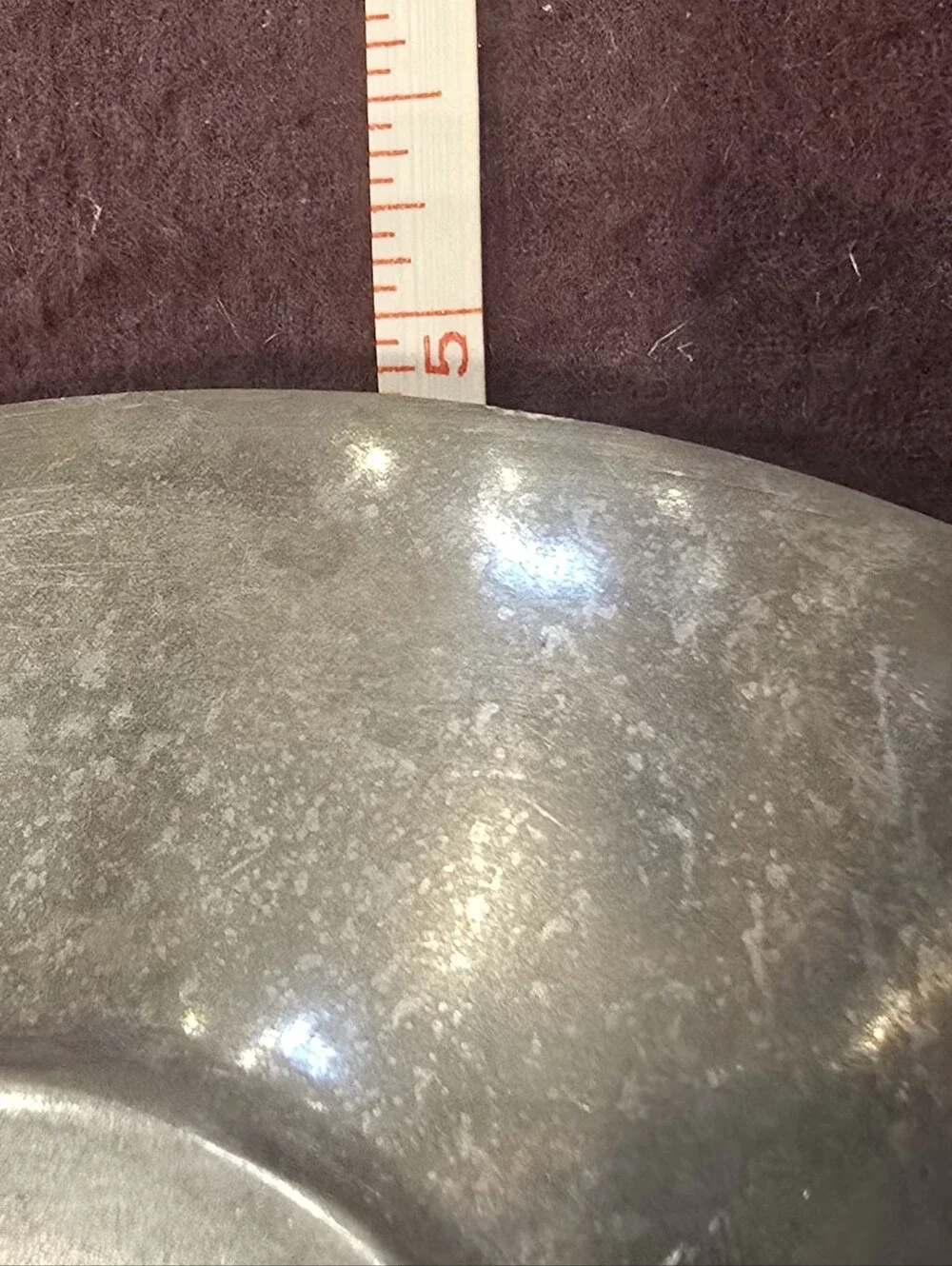Vintage MCM Style Metal/Pewter Soap Dish